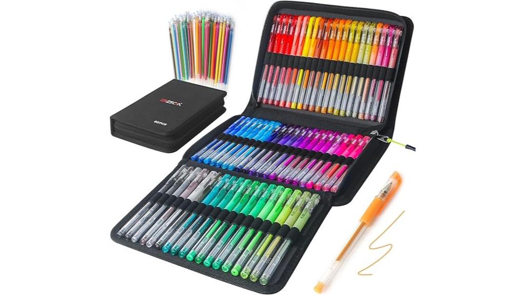 120 pack glitter gel pens