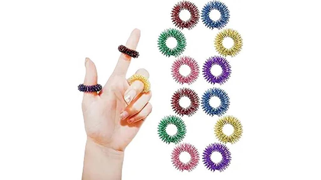 12 pcs acupressure rings