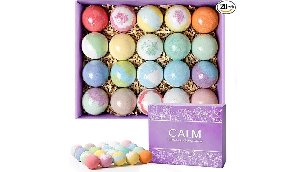 20 pack bath bomb gift set