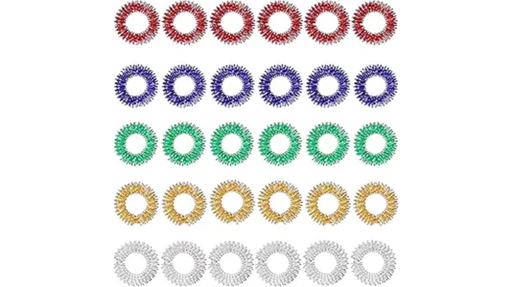 30 pieces acupressure rings