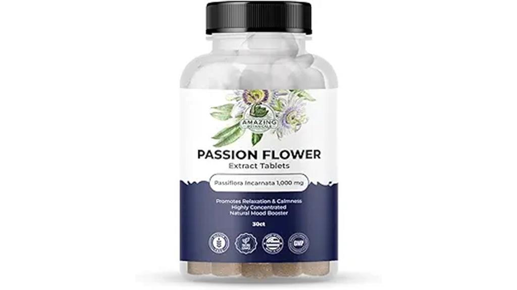 amazing botanicals passionflower tablets 1000 mg
