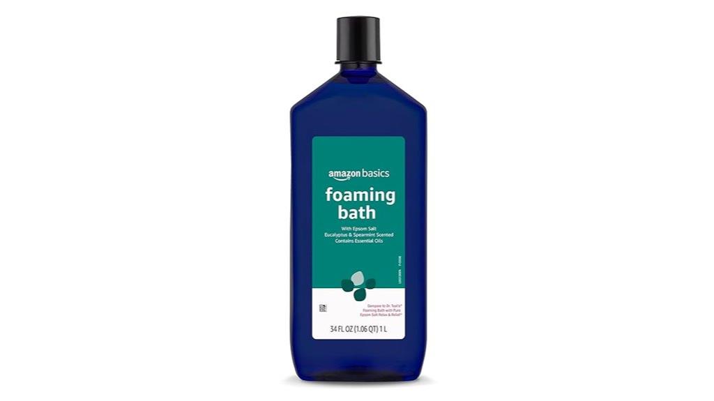 amazon basics eucalyptus spearmint foaming bath