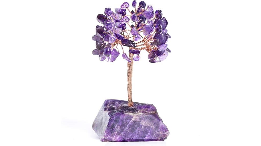 amethyst crystal tree decorations