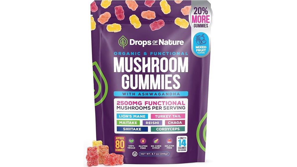 ashwagandha lions mane gummies