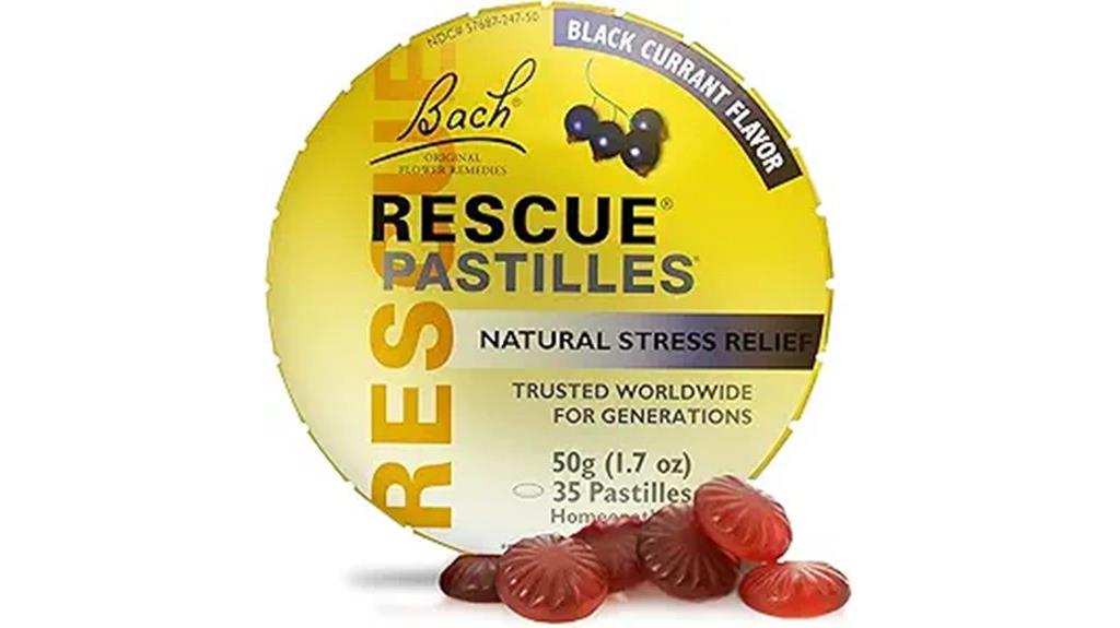 bach rescue pastilles black currant