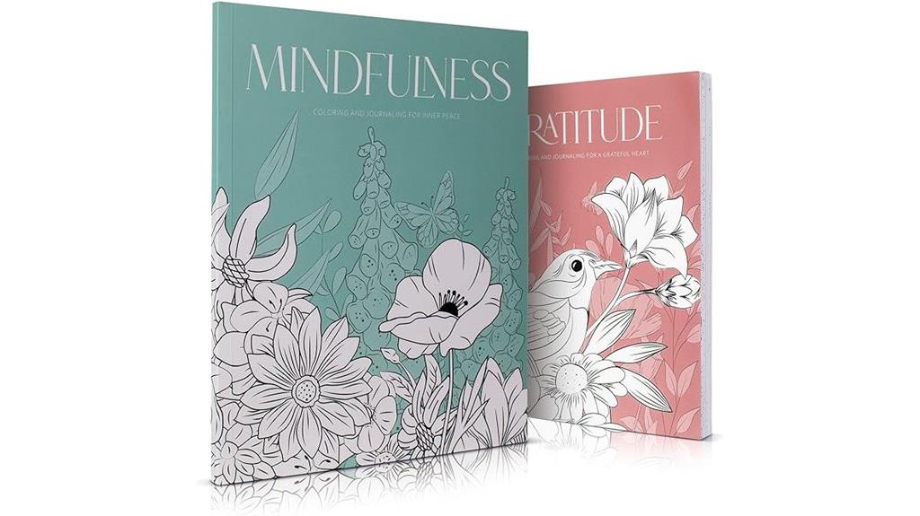 beautiful adult coloring set of 2