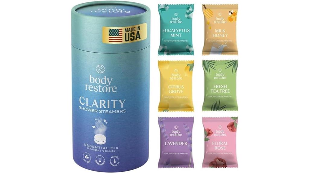 body restore shower steamers 6 pack