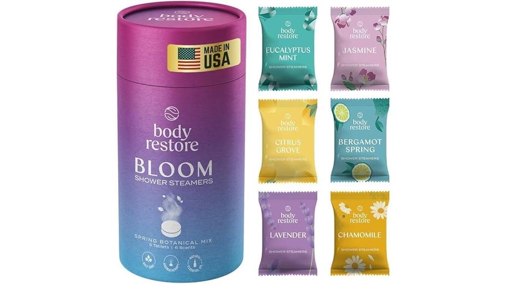 body restore shower steamers six pack