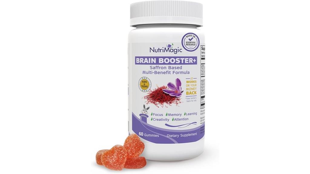 brain booster saffron gummies 30 servings
