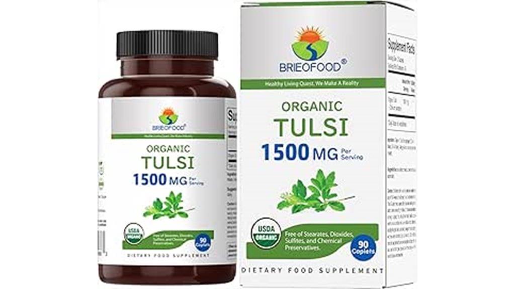 brieofood organic tulsi tablets