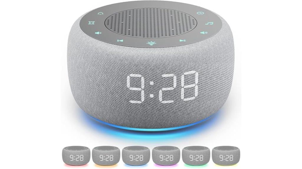 buffbee white noise alarm clock