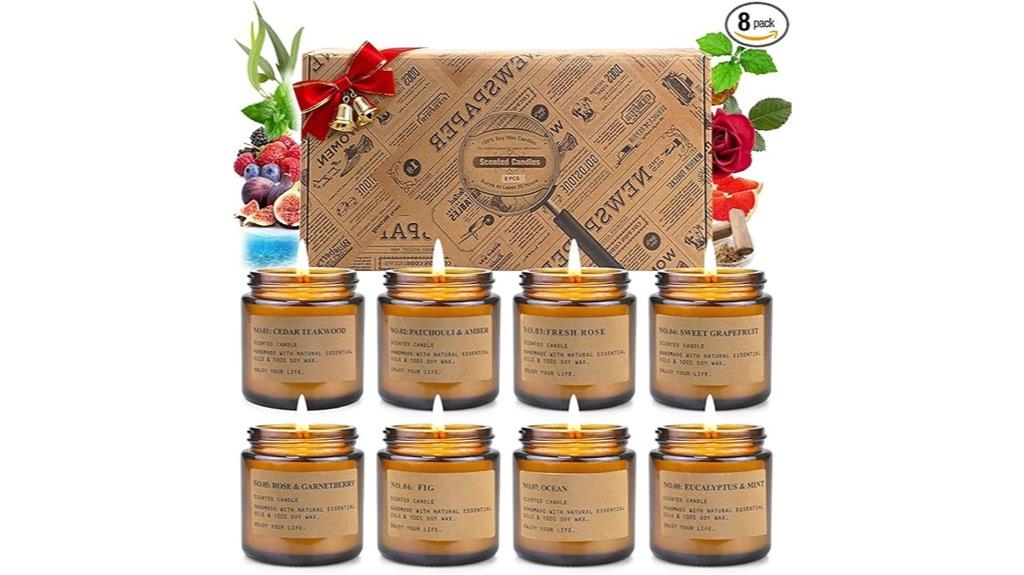 candle gift set for women