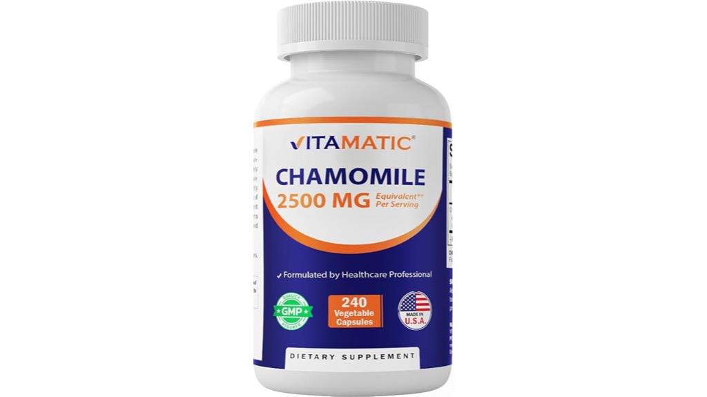 chamomile extract 2500mg capsules