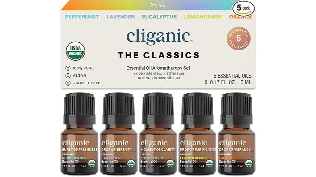 cliganic essential oils collection