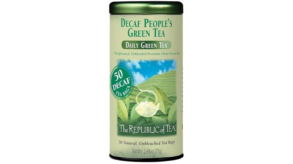 decaf green tea 50 bags
