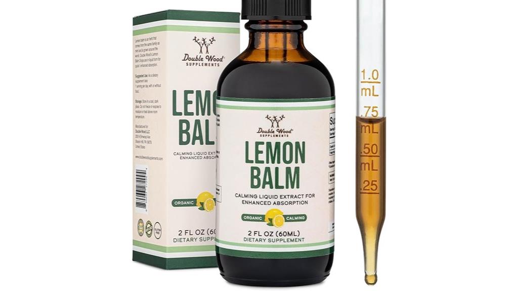 double wood lemon balm tincture