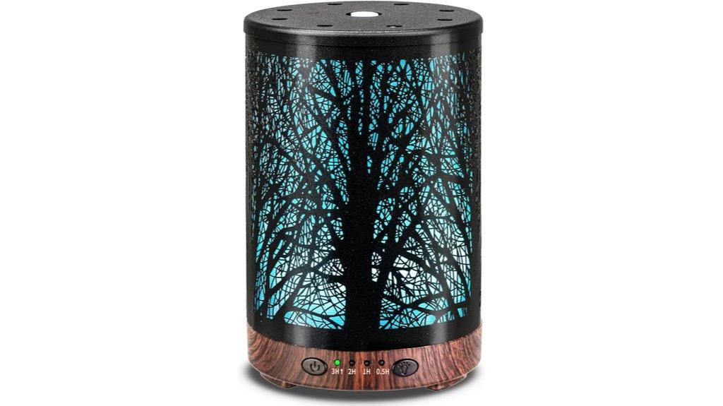 essential oil diffuser with lights