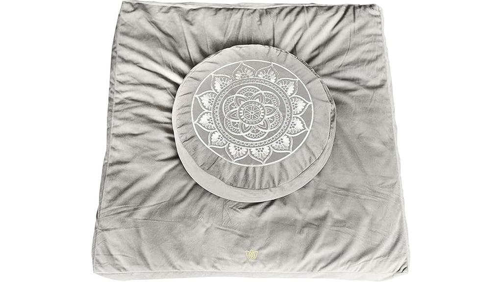 florensi meditation cushion with velvet cover