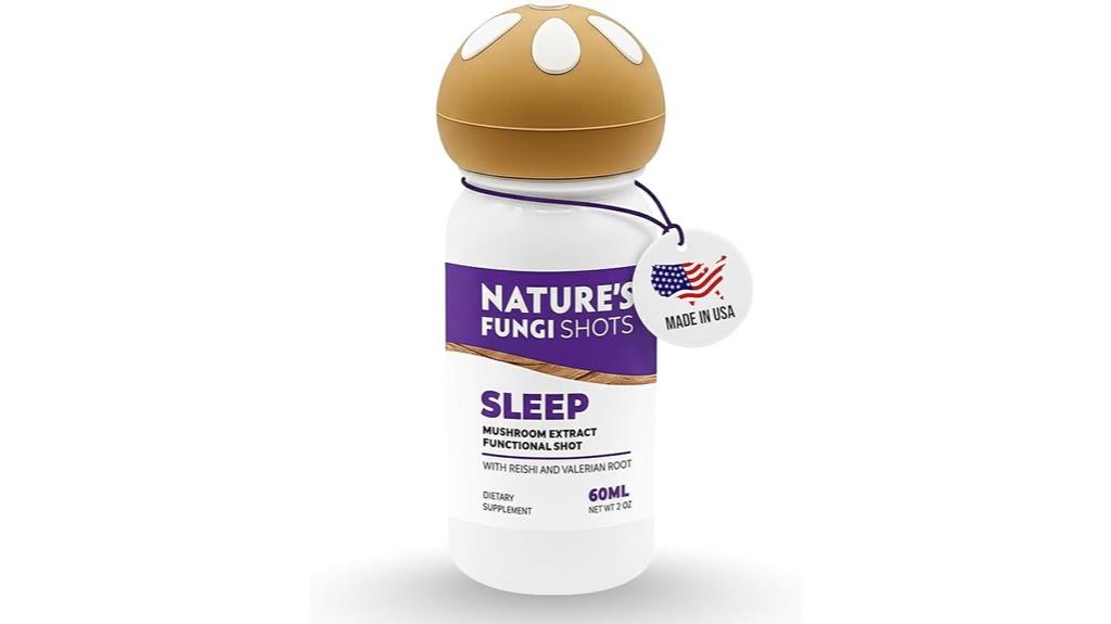 functional mushroom sleep shot ingredients