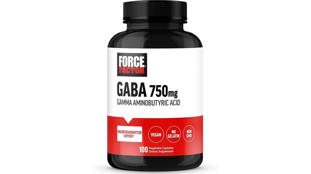 gaba 750mg capsules force factor