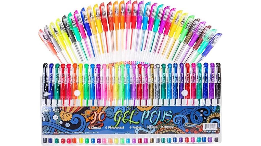 gel pen set for adult coloring