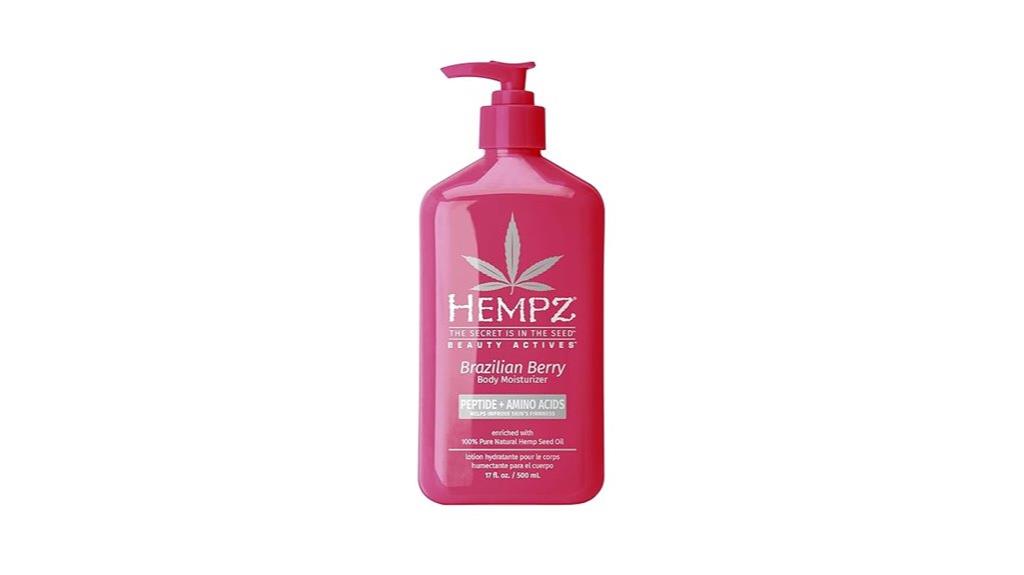 hempz lotion with active peptides