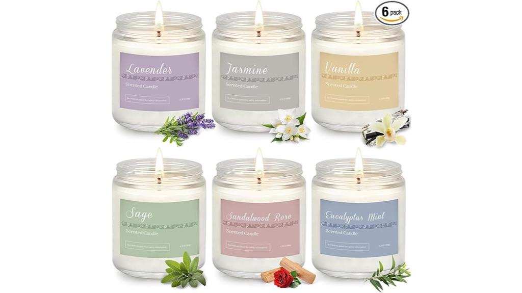 holiday scented candle gift set