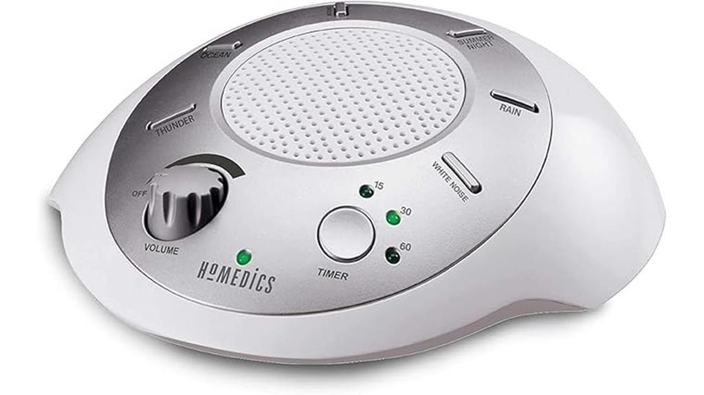 homedics travel white noise machine