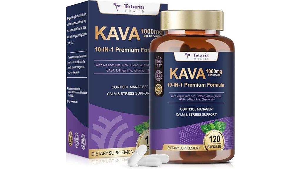 kava kava root extract magnesium and veg capsules