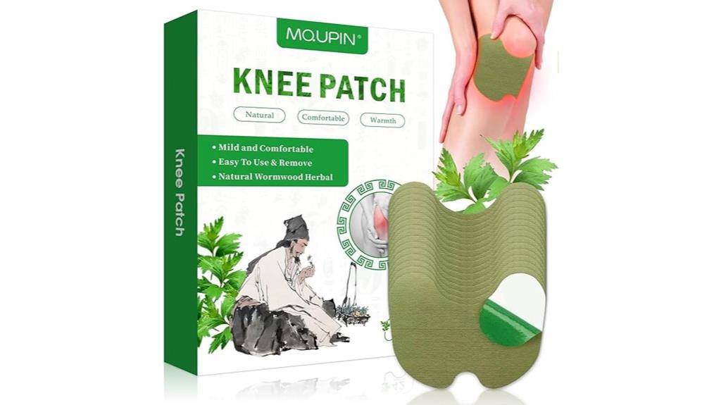 knee patches with wormwood heat