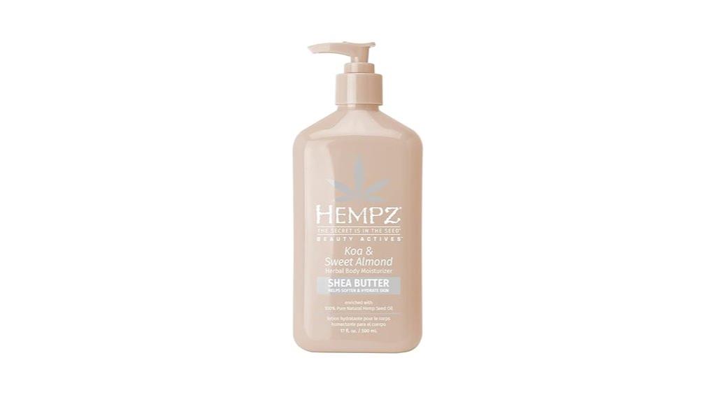 koa sweet almond moisturizer