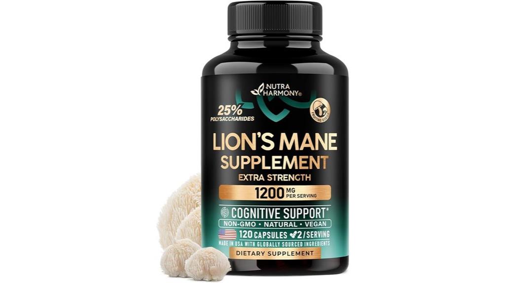 lions mane supplement capsules
