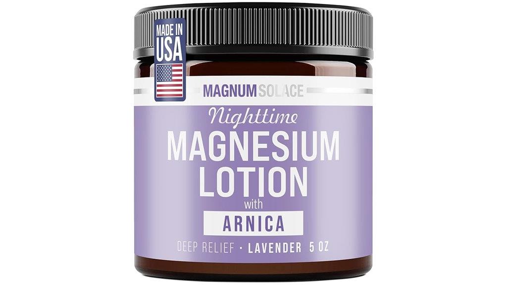 magnesium arnica nighttime lotion