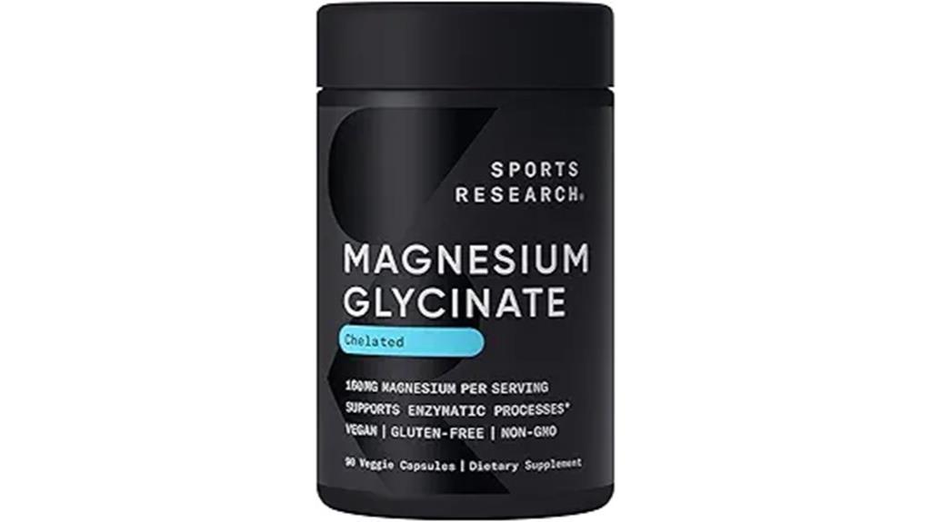 magnesium glycinate chelated supplement 160 mg