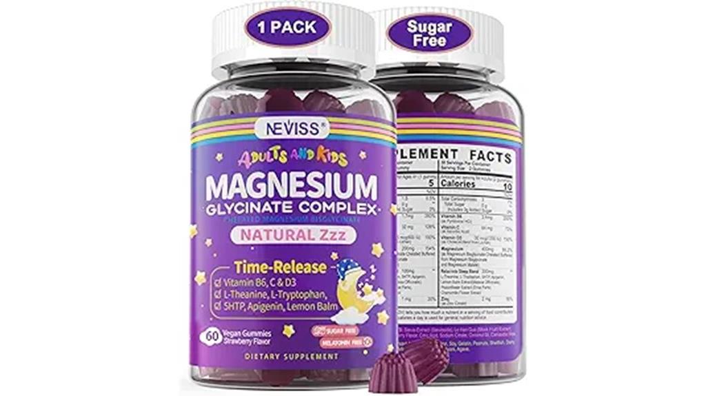 magnesium glycinate gummies with b6 d3