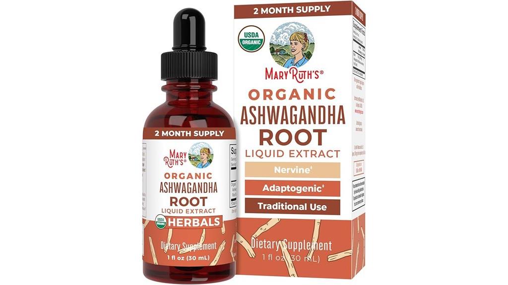 maryruth organics ashwagandha root liquid drops