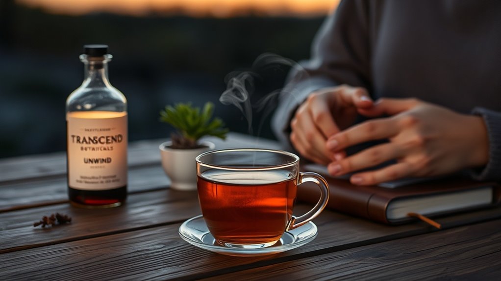 mindful breathing with deliberate sipping