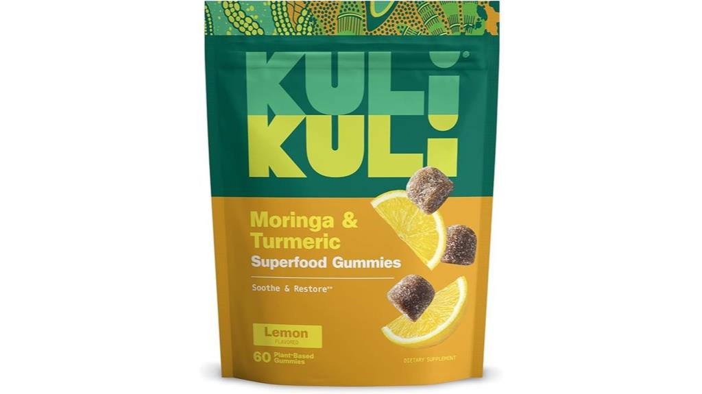natural moringa energy gummies caffeine free