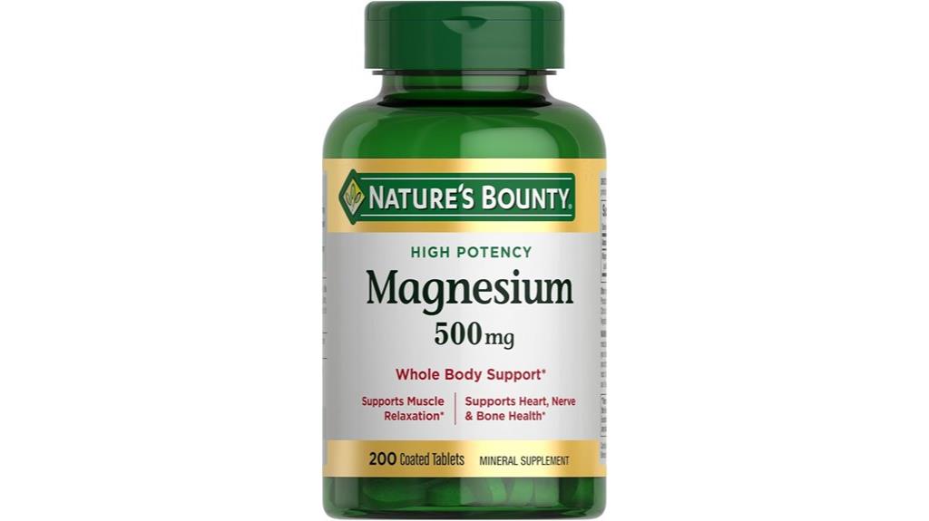 nature s bounty magnesium 500 mg
