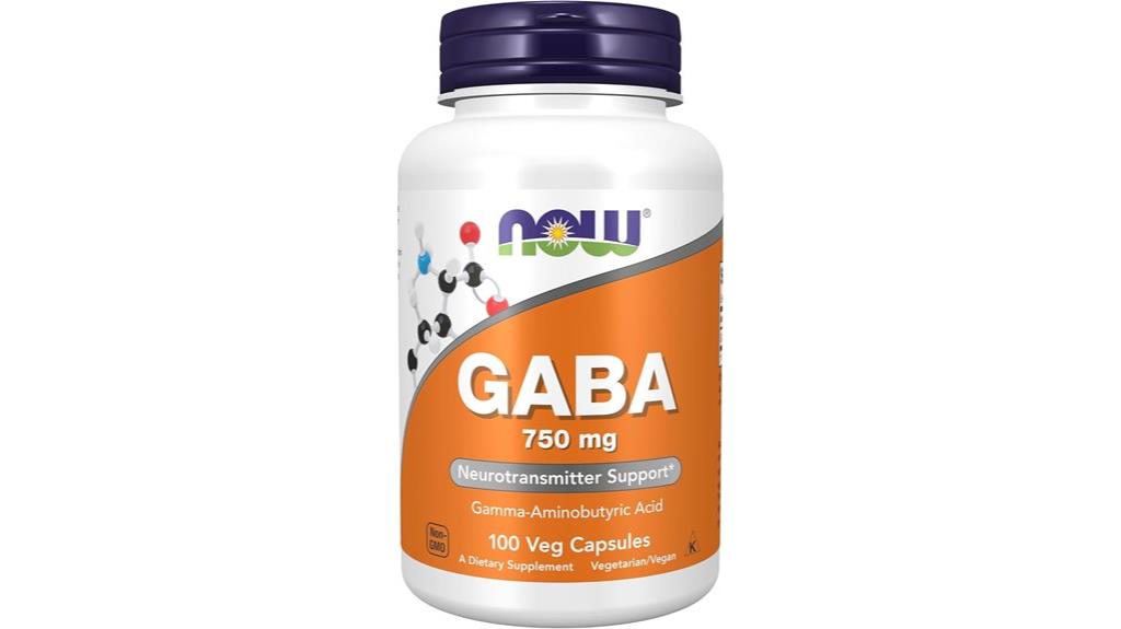 now foods gaba 750mg capsules