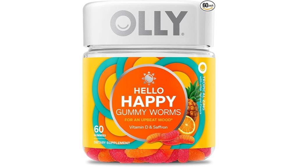 olly gummy mood vitamin saffron d