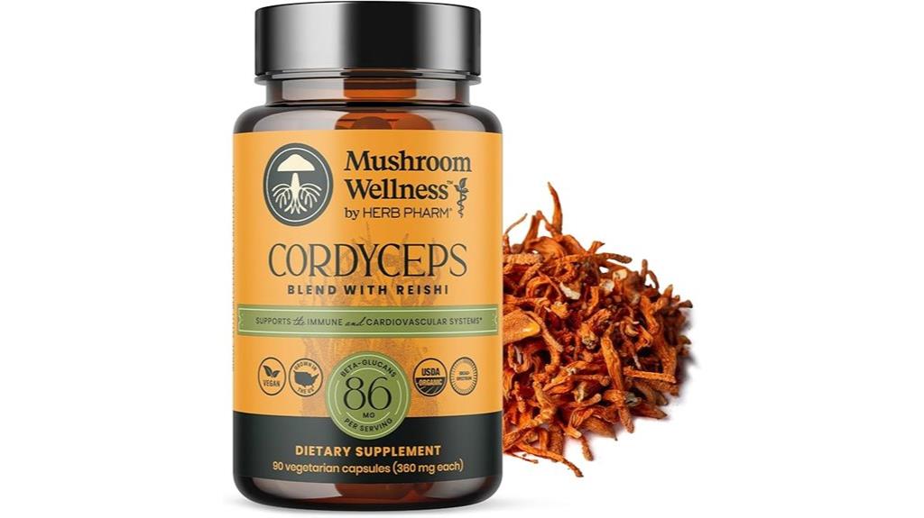 organic cordyceps reishi capsules