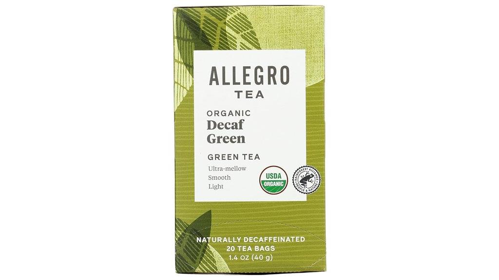 organic decaf green tea bags
