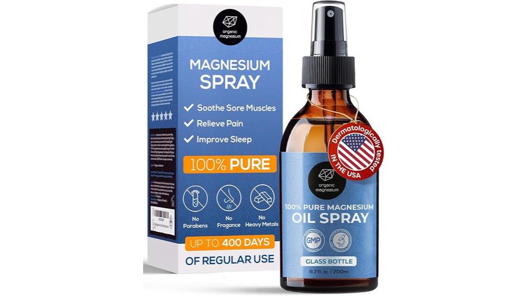 organic magnesium spray oil for feet sleep