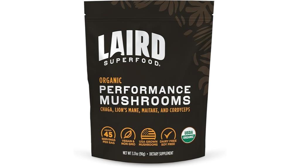 organic performance mushroom blend with chaga