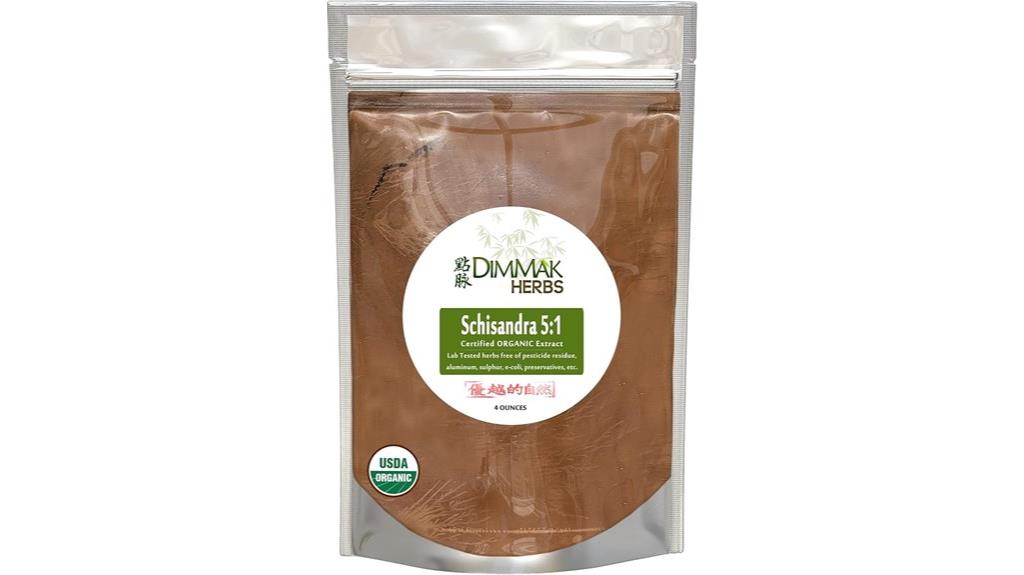 organic schisandra 5 1 extract powder