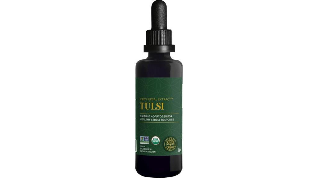organic tulsi liquid supplement drops