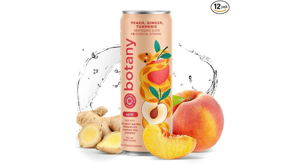 peach ginger turmeric adaptogen drink