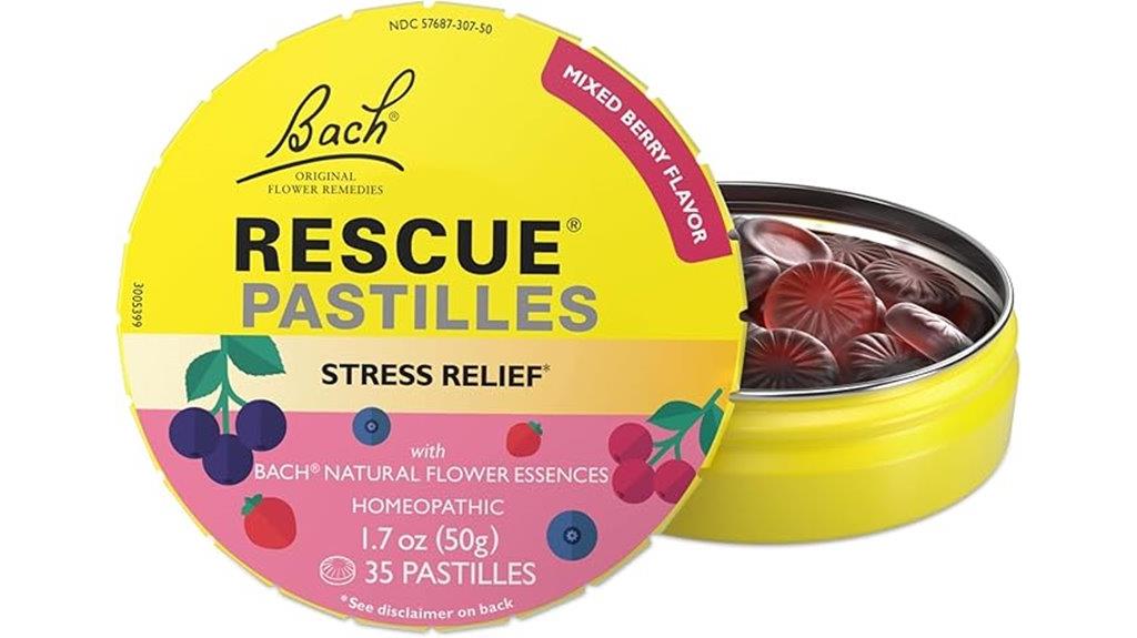 rescue bach pastilles mixed berry