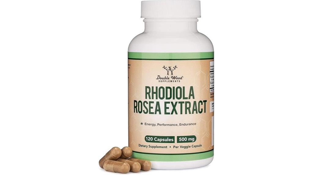 rhodiola rosea 500mg capsules